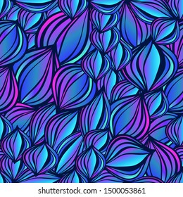 Colorful vector seamless pattern with fairy flashlights! Wonderful bright background in fantastic purple colours. Perfectly for gift wrap, wrapping paper, wallpaper, cover, fashion, textile, bed linen