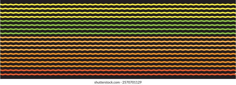 Colorful Vector seamless pattern with multicolored Zigzag lines, wrapping paper and Designs. Zigzag variety.