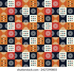 Colorful vector seamless pattern for packaging print on paper banner poster card. Vector file design elements.