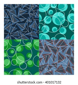colorful vector seamless patterns set. Elements for your design. Eps10