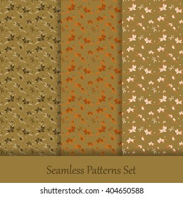 colorful vector seamless patterns set. Elements for your design. Eps10