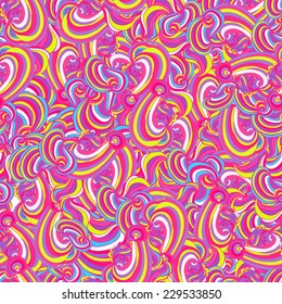 Colorful vector seamless waves pattern