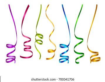 Colorful vector serpentine on white background
