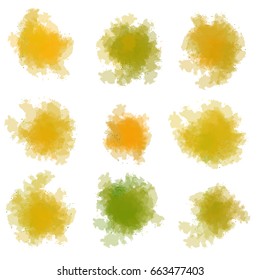 Colorful vector set splash