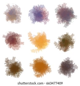Colorful vector set splash