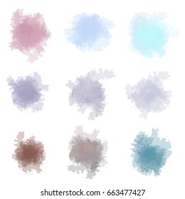 Colorful vector set splash
