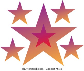 It is a colorful vector shape