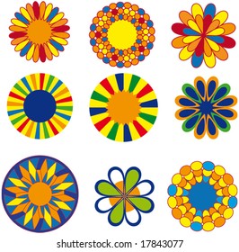 Colorful vector shapes