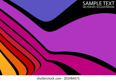 Colorful vector slide background abstract illustration - Rainbow colorful background vector template