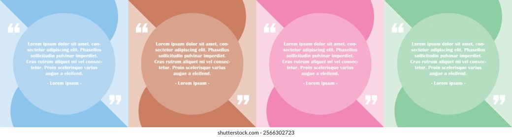 Colorful Vector Social Media Quote Post Template - Editable and Trendy Design for Instagram, Facebook, and Pinterest | Vibrant Quote Graphics for Marketing, Branding, and Creative Content Creation