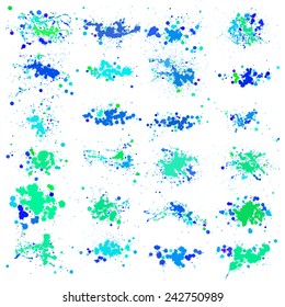 Colorful Vector Splashes - Blot, Stains Set