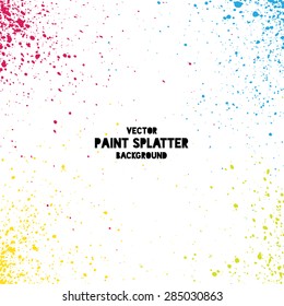 Colorful Vector Splatter Background