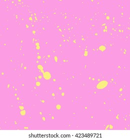 Colorful Vector Stains, Blots, Splashes Set. White background with colorful paint drops texture. Freehand acrylic splash backdrop. Vector illustration.