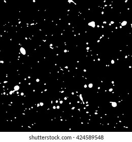 Colorful Vector Stains, Blots, Splashes Set. Yellow on blue colorful paint drops texture. Freehand acrylic splash backdrop. Vector illustration.
