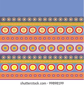 Colorful vector striped ethnic pattern