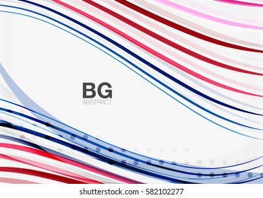 Colorful vector stripes on grey. Modern technology or business web abstract background