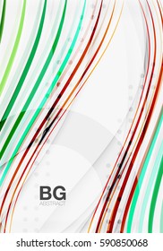Listras vetoriais coloridas em cinza. Tecnologia moderna ou fundo abstrato da web de negócios