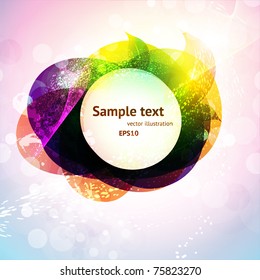 Colorful vector summer banner. eps 10.