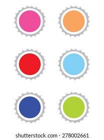 Colorful vector sunshine and seal frame set