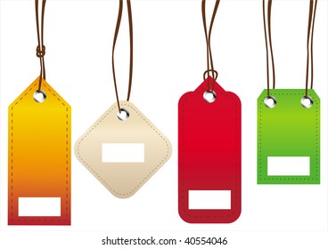 colorful vector tags