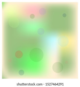Colorful vector template with circle. Blurred bubbles on abstract background with color gradient. New design for ad, poster, banner of your website. Background for a cell phone