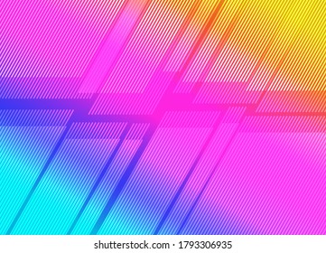 Colorful vector template with lines. Blurred lines on abstract background with colorful gradient. Design for poster, banner of your website, template for greetings card, poster, invitation, etc.
