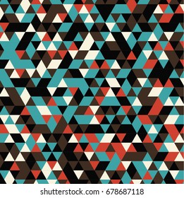 Colorful Vector Triangle Pattern