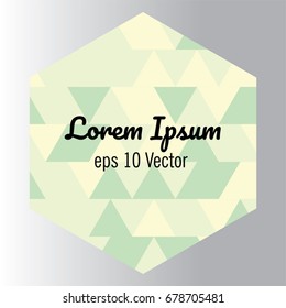 Colorful Vector Triangle Pattern