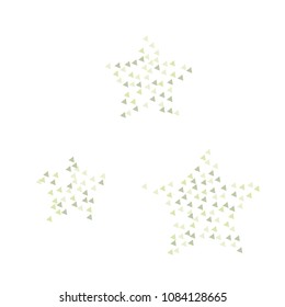 Colorful Vector Triangles Scattered Confetti. Speckled graphic backdrop. Vector illustration for modern abstract design. Explosion burst bang confetti. White Background. Brochure poster template.