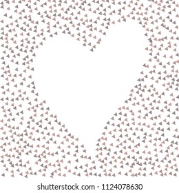 Colorful Vector Triangles Scattered Confetti. Speckled graphic backdrop. Vector illustration for modern abstract design. Explosion burst bang confetti. White Background. Brochure poster template.