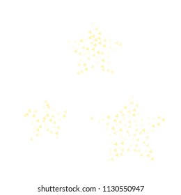 Colorful Vector Triangles Scattered Confetti. Speckled graphic backdrop. Vector illustration for modern abstract design. Explosion burst bang confetti. White Background. Brochure poster template.