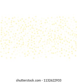 Colorful Vector Triangles Scattered Confetti. Speckled graphic backdrop. Vector illustration for modern abstract design. Explosion burst bang confetti. White Background. Brochure poster template.