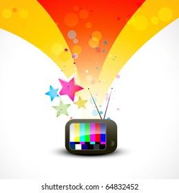 colorful vector tv illustration design