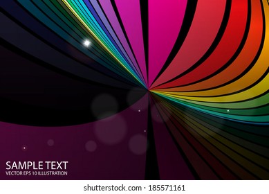 Colorful vector twisted background illustration - Rainbow abstract vector background illustration