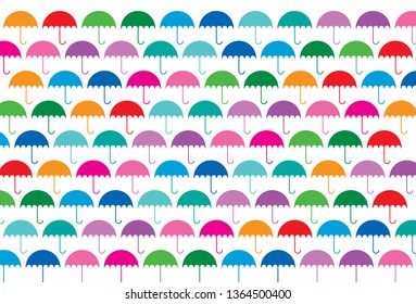 colorful vector umbrella pattern
