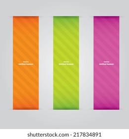 Colorful Vector Vertical Banners