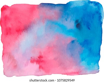 Colorful vector watercolor background.