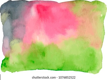 Colorful vector watercolor background.