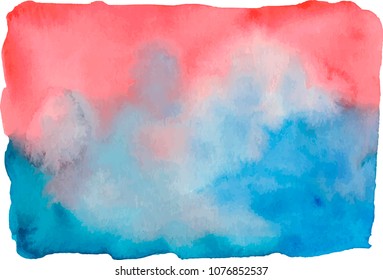Colorful vector watercolor background.