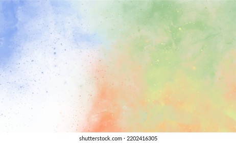 Colorful vector watercolor backgrounds for poster, brochure or flyer, Bundle of watercolor posters, flyers or cards. Banner template.