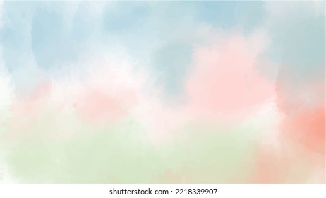 Colorful vector watercolor backgrounds for poster, brochure or flyer, Bundle of watercolor posters, flyers or cards. Banner template.
