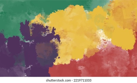Colorful vector watercolor backgrounds for poster, brochure or flyer, Bundle of watercolor posters, flyers or cards. Banner template.
