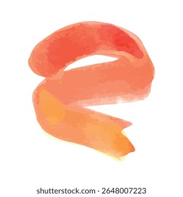 Colorful vector watercolor brush stroke. Rainbow colors watercolor paint stain vector banner background