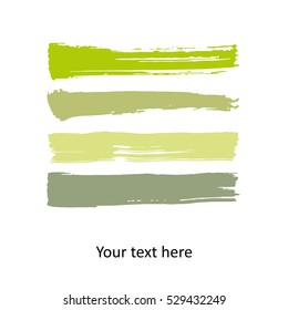 Colorful vector watercolor brush strokes. eps 10