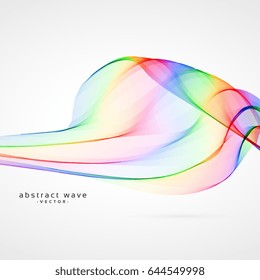 colorful vector wave abstract background