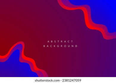 Colorful vector wave modern background with space for text and message. concept design