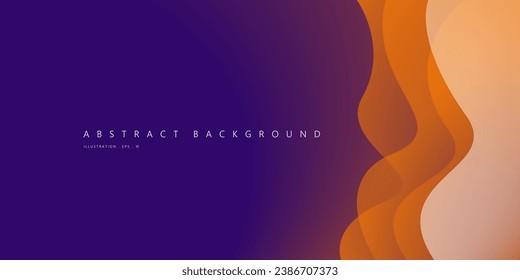Colorful vector wave modern background with space for text and message. concept design