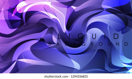 Colorful vector wave texture, liquid abstract background.