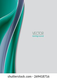 Colorful Vector Wavy Background. Eps10.