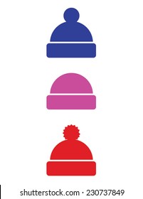 Colorful Vector Winter Toque Set